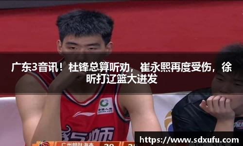 广东3音讯！杜锋总算听劝，崔永熙再度受伤，徐昕打辽篮大迸发